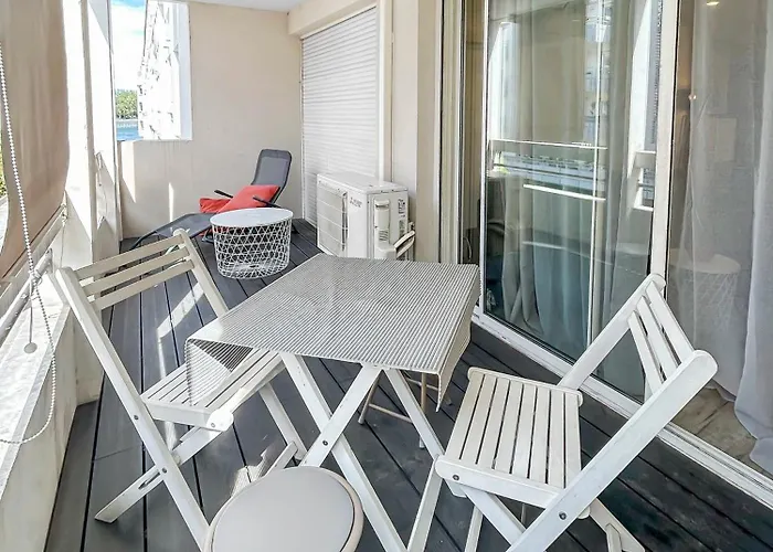 Bord De Mer A Sete - Balcon, Place De Parking, 700M De La Gare